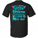 Sister in Heaven Shirt, Black, Unisex T-Shirt