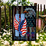 1O. Never Forget 9 11-30x40-Side 1 Garden Flag Mockup 6
