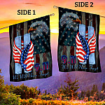 1O. Never Forget 9 11-30x40-Side 1 House Flag Mockup 2 Side
