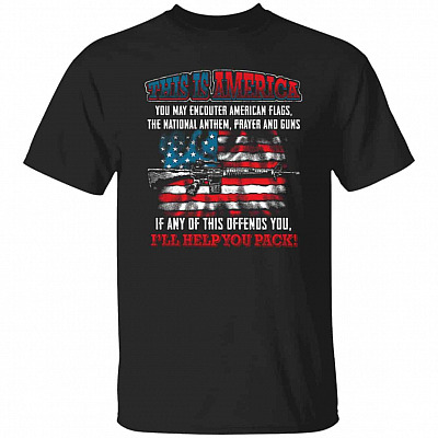 This Is America tshirt, Black, Unisex T-Shirt