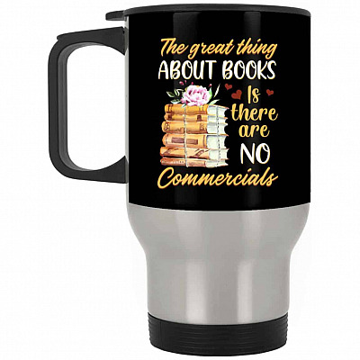 14 oz. Silver Travel Mug