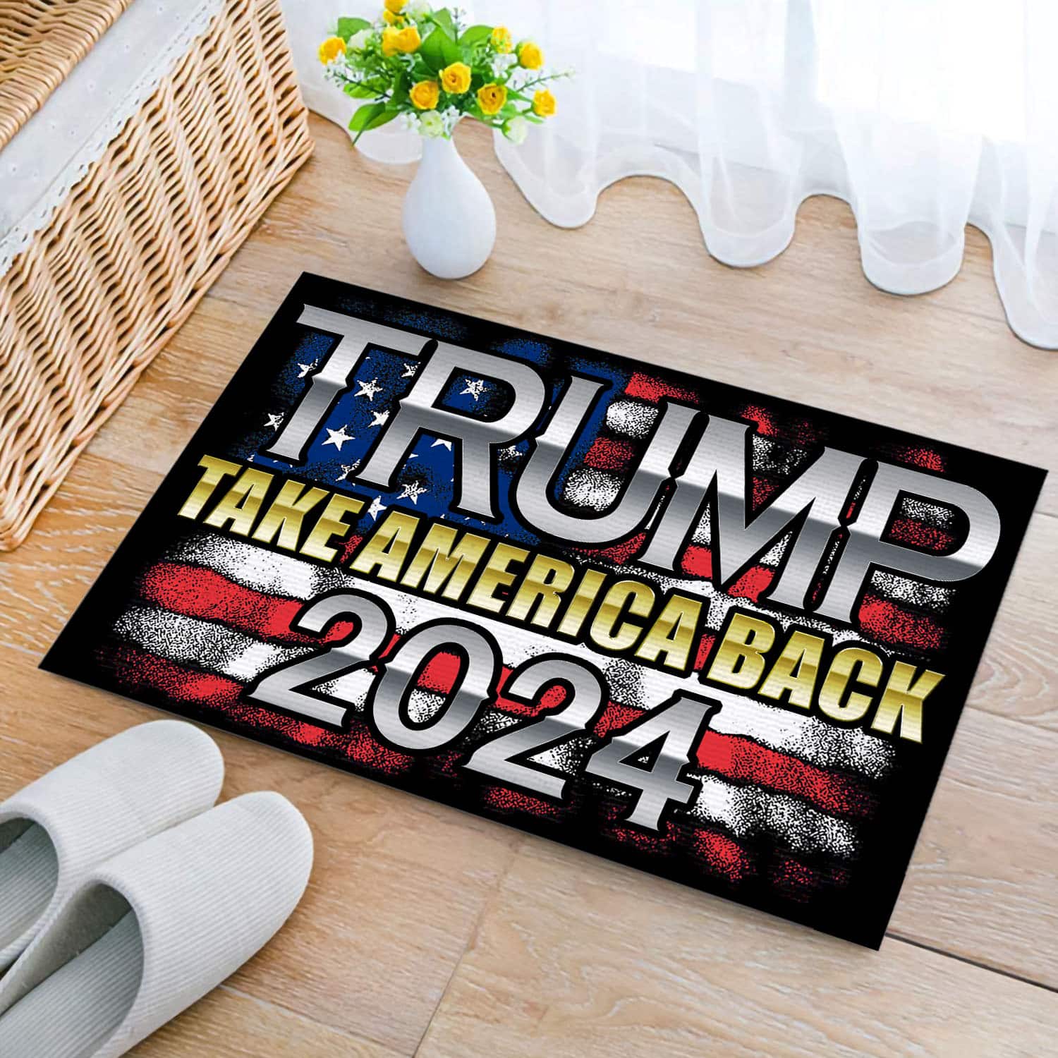5BN. Trump Back 2024 Doormat mockup 2