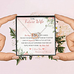 To My Future Wife The Day I Met You My Life Changed I Love You Forever And Always Interlocking Hearts Pendant Necklace