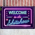 Welcome to The Shitshow Doormat - Outdoor Indoor Doormat