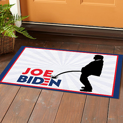 Alternative view of Funny Anti Joe Biden Doormat - Pro Trump Anti Biden Doormat