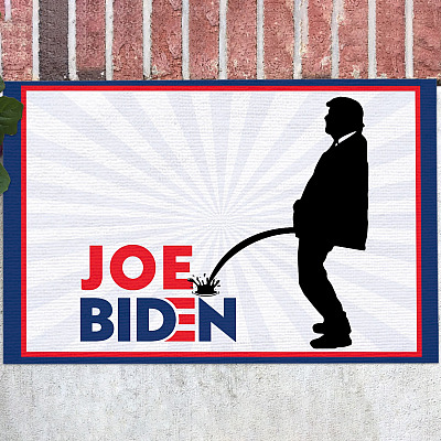 Funny Anti Joe Biden Doormat - Pro Trump Anti Biden Doormat