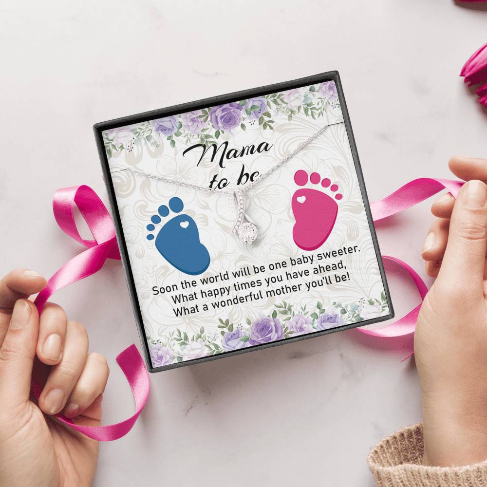 Mama To Be What A Wonderful Mother You'll Be Alluring Beauty Necklace - Mom To Be Pregnancy New Mom Gift