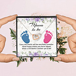 Mama To Be What A Wonderful Mother You'll Be Interlocking Hearts Pendant Necklace - Mom To Be New Mom Gift