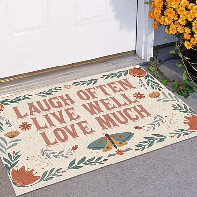 Alternative view of Live Laugh Love Doormat - Outdoor Indoor Doormat