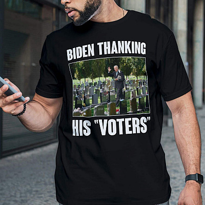 Alternative view of Biden Thanking His Voters Funny Joe Biden T-Shirt - Support Biden Shirt