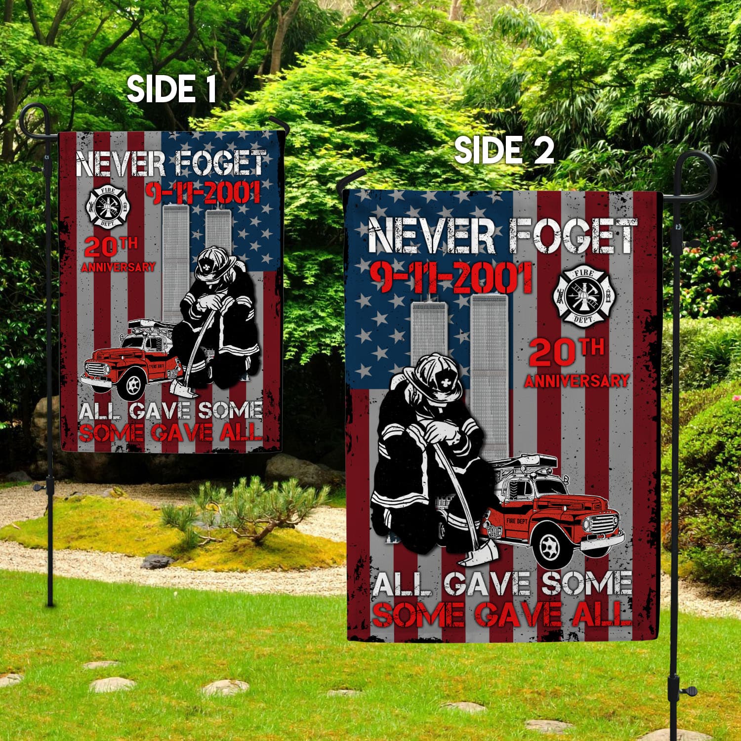 30x40-side1 Garden Flag Mockup 2 Side