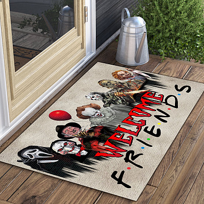 Alternative view of Welcome Friend Funny Halloween Horror Movie Character Doormat - Halloween Doormat