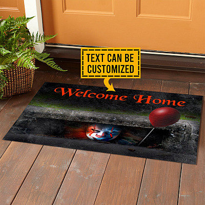 Alternative view of Funny Personalized Halloween Doormat In This House We Like IT Scary Movies Halloween Welcome House Doormat