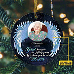 Personalized Photo God Has You In His Keeping We Have You In Our Hearts Decorative Christmas Ornament