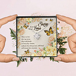 Sorry For Your Loss Those We Love Don't Go Away They Walk Beside Us Love Knot Necklace - Memorial Gifts