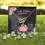 To My Mother From Daughter There Is No One That Can Equal Your Beauty Interlocking Hearts Pendant Necklace