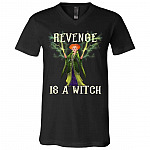 revenge shirt, Black, V-Neck T-Shirt