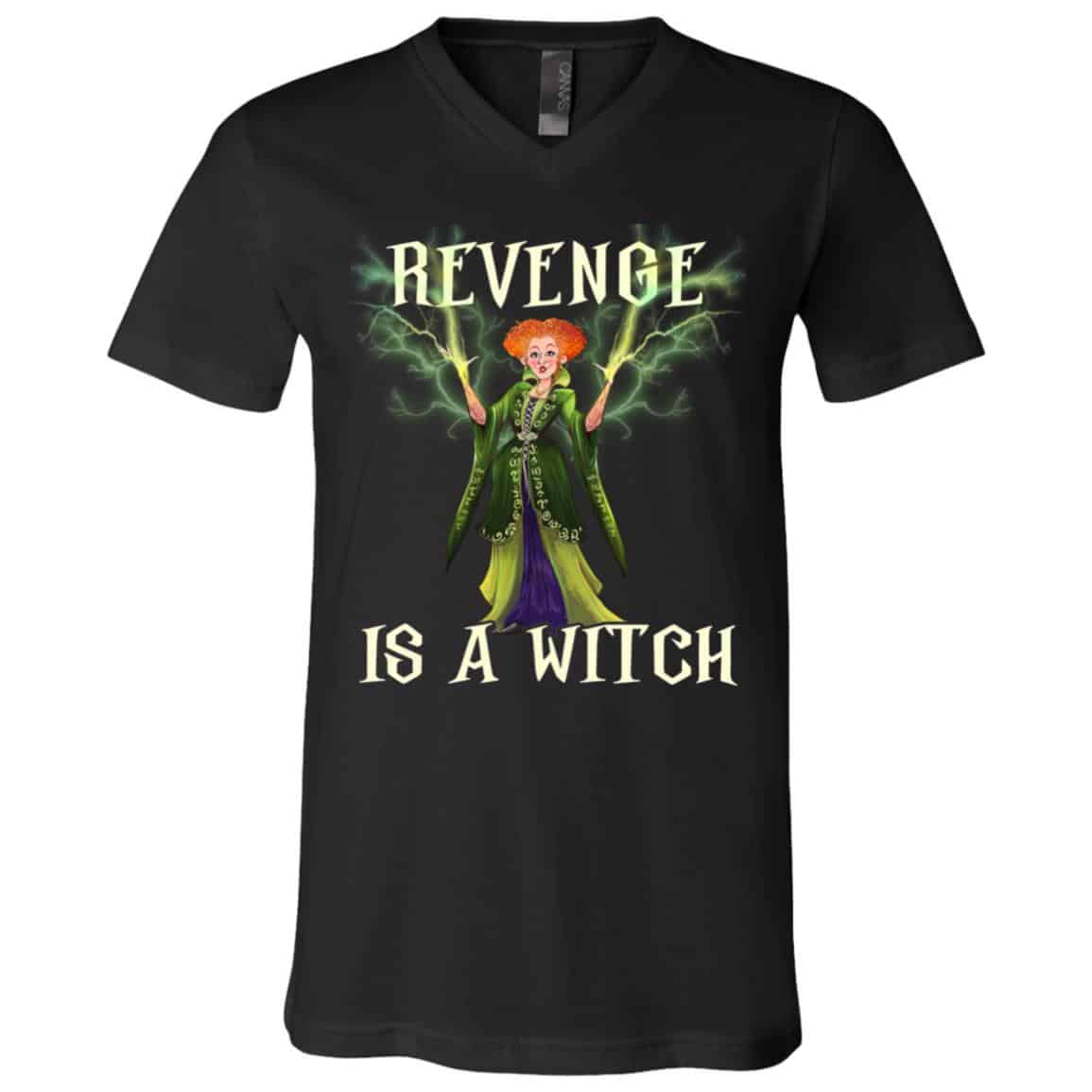 revenge shirt, Black, V-Neck T-Shirt