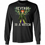 revenge hoodie, Black, Long Sleeve