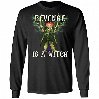 revenge hoodie, Black, Long Sleeve
