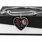 Personalized Photo Strongest Woman To Be A Mom Of Son With Wings Heart Pendant Necklace - Son With Wings Gift