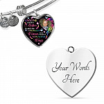 Personalized Photo Strongest Woman To Be A Mom Of Son With Wings Heart Pendant Necklace - Son With Wings Gift