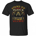 Stand up Viking Shirt, Black, Unisex T-Shirt