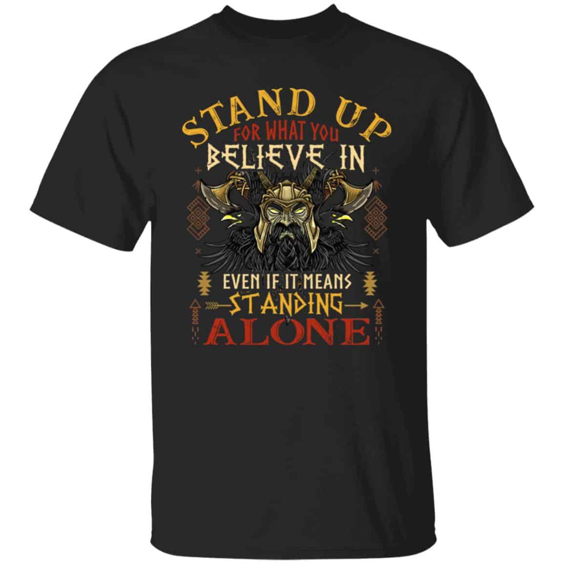 Stand up Viking Shirt, Black, Unisex T-Shirt