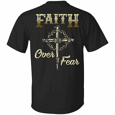 Faith Over Fear t, Black, Unisex T-Shirt