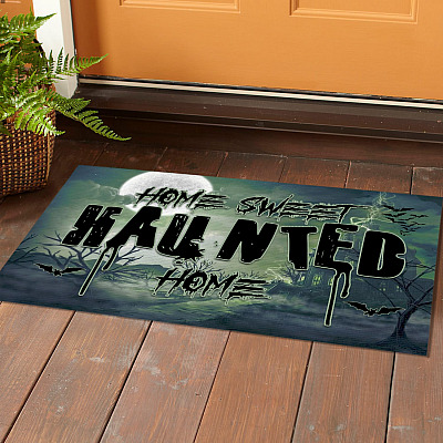 Alternative view of Home Sweet Haunted Home Halloween Doormat - Funny Happy Halloween Doormat
