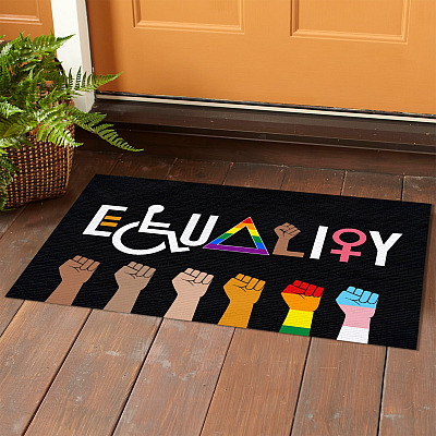 Alternative view of Equality Doormat - Outdoor Indoor Doormat - Equal Rights Doormat