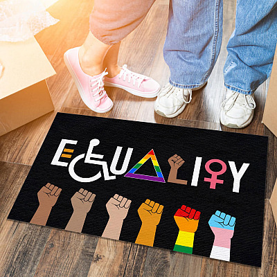 Equality Doormat - Outdoor Indoor Doormat - Equal Rights Doormat