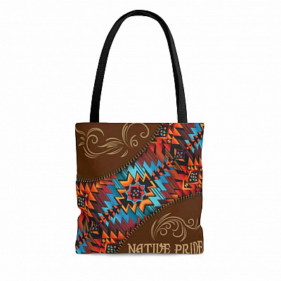 Native Pride Native American Indigenous All Over Print Tote Bag For Women - Tribal Aztec Pattern Shoulder Bag