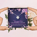 To My Beautiful Granddaughter I Squeezed This Necklace Really Tight and Fill With My Love Knot Necklace To My Beautiful Granddaughter I Squeezed This Necklace Really Tight and Fill With My Love Knot Necklace