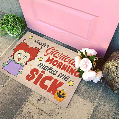 Alternative view of Another Glorious Morning Makes Me Sick Funny Hocus Pocus Indoor Outdoor Decorative Doormat