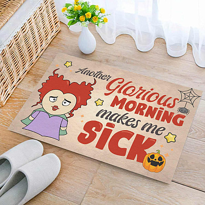 Another Glorious Morning Makes Me Sick Funny Hocus Pocus Indoor Outdoor Decorative Doormat