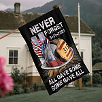 5O. Never Forget-30x40 House Flag Mockup 4