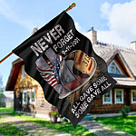 5O. Never Forget-30x40 House Flag Mockup 5