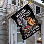 5O. Never Forget-30x40 House Flag Mockup 6