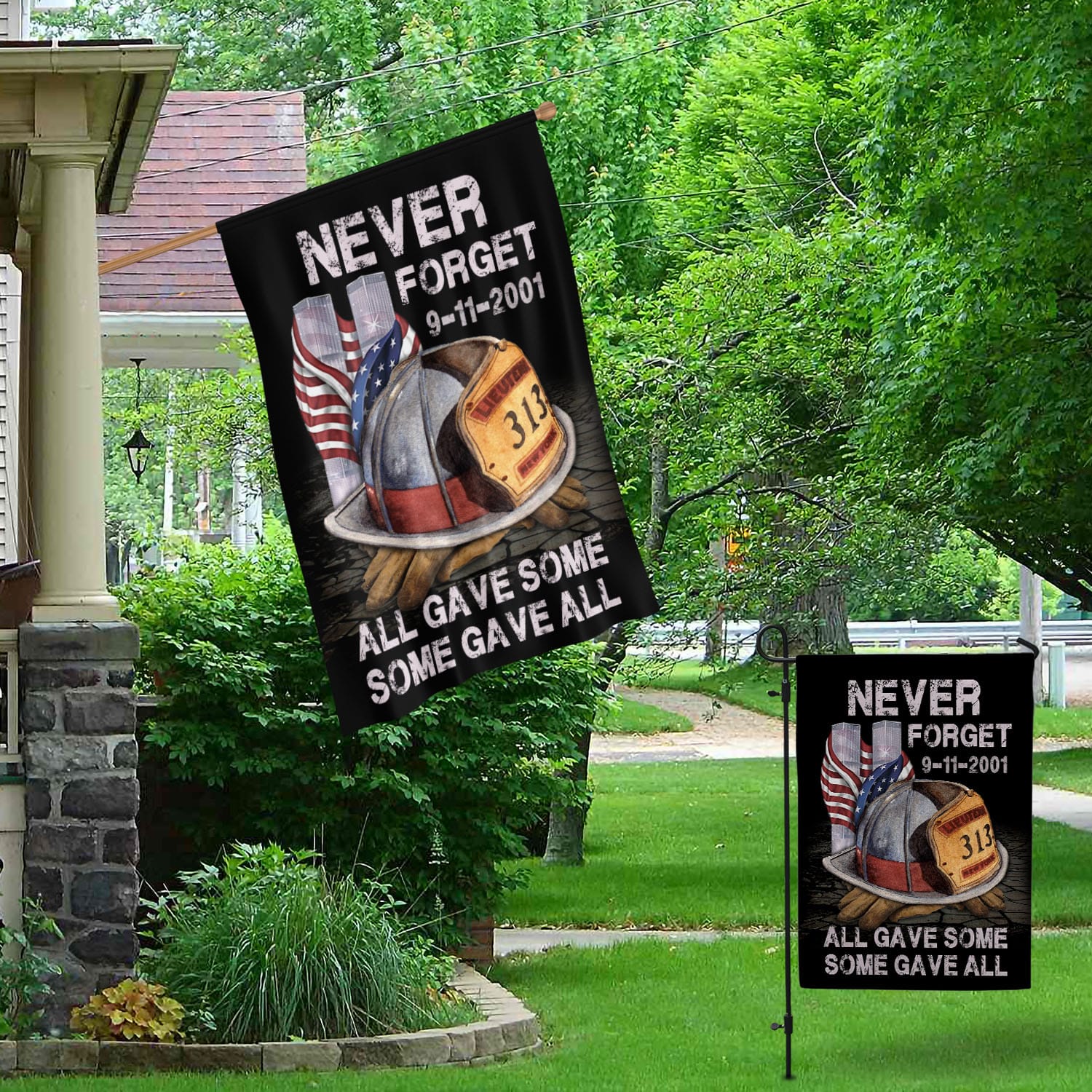 5O. Never Forget-30x40 Garden & House Mockup 1
