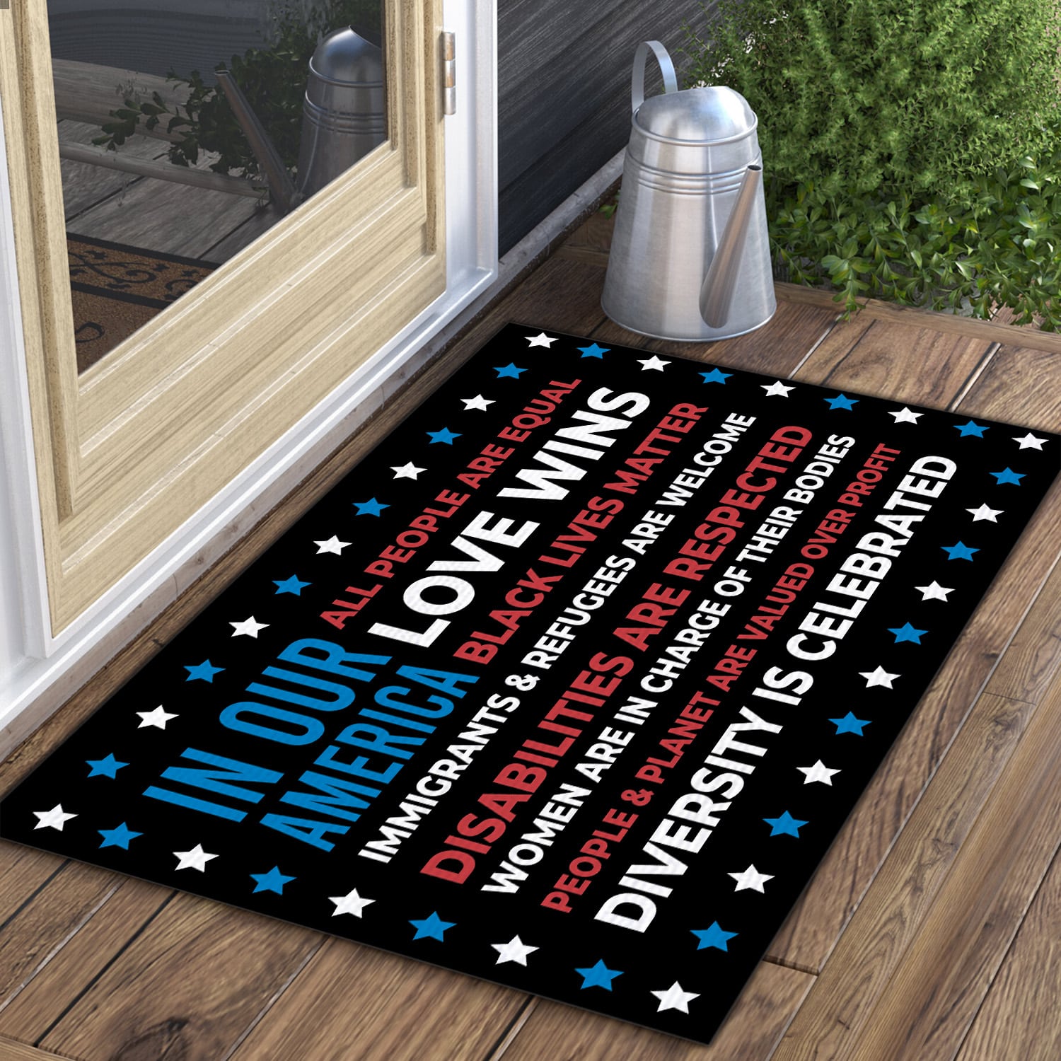 1NH. In Our America (5) Doormat Mockup 3