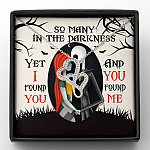 So Many In The Darkness Yet I Found You And You Found Me Double Hearts Necklace - Double Hearts Necklace