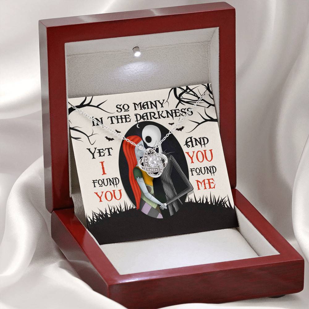 So Many In The Darkness Yet I Found You And You Found Me Love Knot Necklace So Many In The Darkness Yet I Found You And You Found Me Love Knot Necklace
