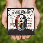 So Many In The Darkness Yet I Found You And You Found Me Joined Interlocking Hearts Necklace