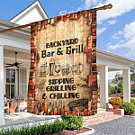 Personalized Family Flag With Name Decorative Garden Flag - House Flag - Personalized bar & Grill Flag