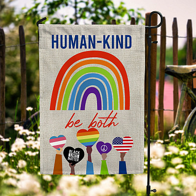 Human-Kind Be Both Decorative Garden Flag - House Flag - Equal Rights Flag