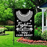 2NH. Fight For_30x40 Garden Flag Mockup 2