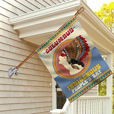 Alternative view of Indigenous People's Day Decorative Garden Flag - House Flag - Indigenous Flag