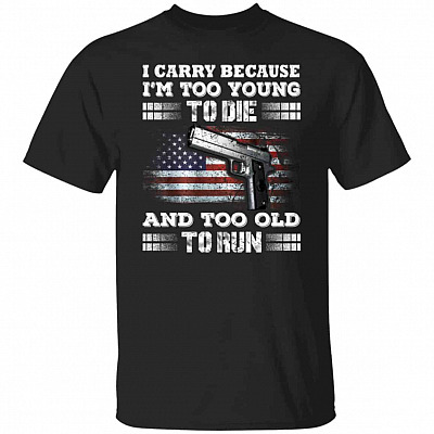 gun, Black, Unisex T-Shirt