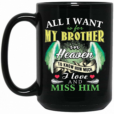 15 oz. Black Mug